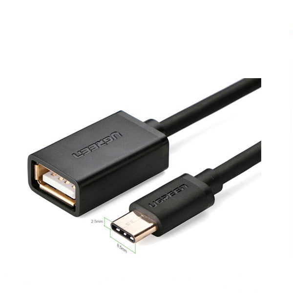 USB Type-C Male to USB 2.0 Type A Female Charge & Sync Cable