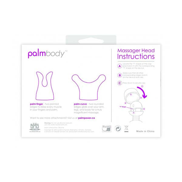 Palmbody Massager Heads Pink For Use With Palm Power