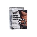 Snap On Cock And Ball Harness Black