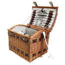 4 Person Picnic Basket Deluxe Outdoor Corporate Blanket Park