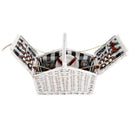 2 Person Picnic Basket White Deluxe