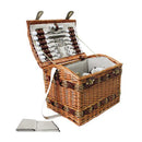 4 Person Picnic Basket Deluxe Outdoor Corporate Blanket Park