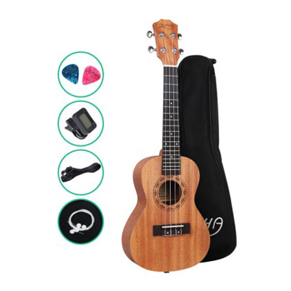 Alpha 23 Inch Concert Ukulele Mahogany Ukelele Hawaii Guitar