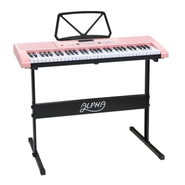 61 Key Lighted Electronic Piano Keyboard Led Electric Music Stand