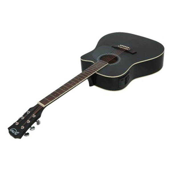 41 Inch Electric Acoustic Guitar Wooden Classical Full Size Capo Black