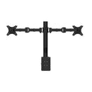 Spin Dual Monitor Arm 450Mm H Central Pole 360Mm Arm Reach Black