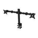 Spin Dual Monitor Arm 450Mm H Central Pole 360Mm Arm Reach Black