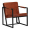 Armchair Brown Real Leather