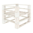 Garden Pallet Armchair Wood White