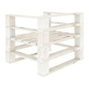 Garden Pallet Armchair Wood White