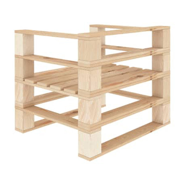 Garden Pallet Armchair Wood