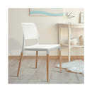 Artiss Set Of 4 Wooden Stackable Dining Chairs