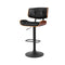 Kitchen Bar Stool Gas Lift Stool Chairs Swivel Barstool Leather Black