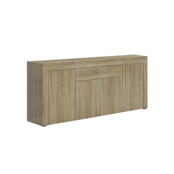 Buffet Sideboard Cabinet Storage 4 Doors Cupboard Hall Wood