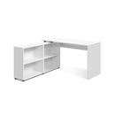 Office Computer Desk Corner Study Table Workstation Bookcase Storage