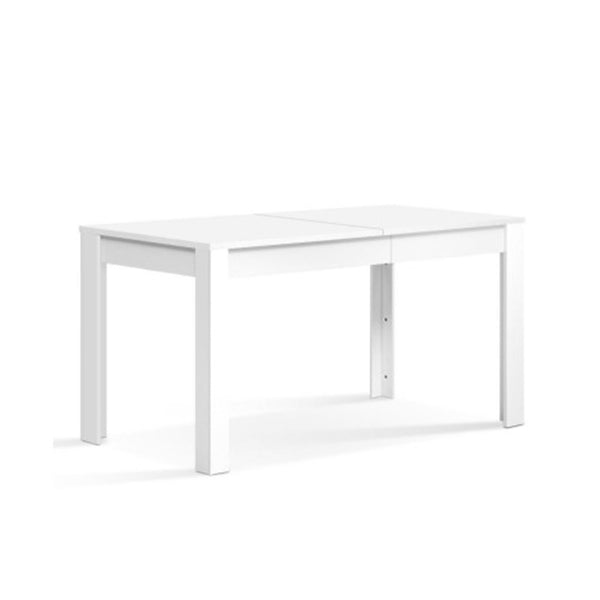Dining Table 4 Seater Wooden Kitchen White 120 Cm Cafe Restaurant
