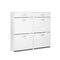 Shoe Cabinet Rack Organisers Storage Shelf Drawer White 36 Pairs