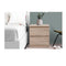 Bedside Tables Drawers Side Bedroom Furniture Nightstand Wood Lamp