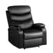 Recliner Chair Armchair Sofa Chairs Couch Leather Black Tray Table