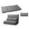 Artiss Lounge Sofa Bed 2 Seater Floor Folding Fabric Grey