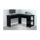 Office Computer Desk Corner Study Table Workstation L Shape Black