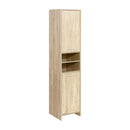 Bathroom Cabinet 185Cm Tallboy Toilet Storage Laundry Cupboard Oak