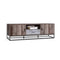 Tv Cabinet Entertainment Unit Stand Storage Wooden Industrial Rustic