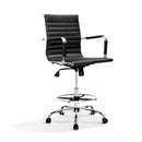 Office Chair Veer Drafting Stool Mesh Armrest Standing Desk Black