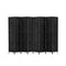 Room Divider 8 Panel Dividers Privacy Screen Rattan Wooden Stand