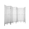 Room Divider Screen 8 Panel Privacy Wood Dividers Stand Bed White