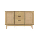 Buffet Sideboard Rattan Cabinet Storage 130X40X80Cm