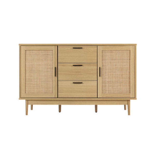 Buffet Sideboard Rattan Cabinet Storage 130X40X80Cm