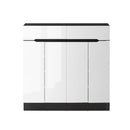 Shoe Cabinet Shoes Storage Rack High Gloss Cupboard Shelf 120Cm