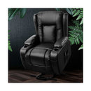 Electric Recliner Chair Lift Heated Massage Chairs Lounge Sofa Leather
