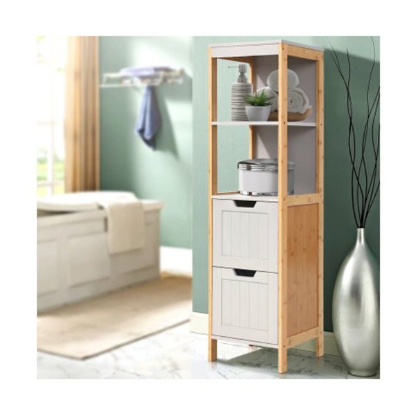 Bathroom Cabinet Tallboy Furniture Toilet Storage Laundry 115 Cm