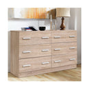 6 Chest Of Drawers Cabinet Dresser Table Tallboy Lowboy Storage Wood