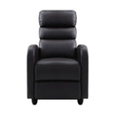 Luxury Recliner Chair Lounge Armchair Sofa Leather Cover Brown