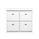 Shoe Cabinet Shoes Storage Rack White 24 Pairs 105Cm
