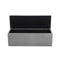 Storage Ottoman Blanket Box Grey Fabric Rest Chest Toy Foot Stool