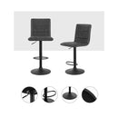 2X Kitchen Bar Stools Lift Chairs Swivel Vintage Leather Coated Legs