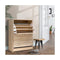 Shoe Cabinet Storage Rack 24 Pairs Organizer Shelf Cupboard Oak