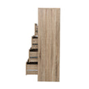 6 Chest Of Drawers Tallboy Dresser Table Storage Cabinet Oak