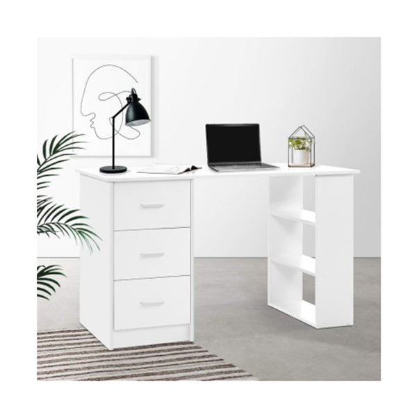 Office Computer Desk Study Table Workstation 3 Drawers Shelf 120 Cm