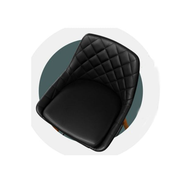 2X Kitchen Bar Stools Wooden Chairs Bentwood Barstool Leather Black