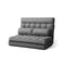 Artiss Lounge Sofa Bed 2 Seater Floor Folding Fabric Grey