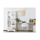 Display Shelf Bookcase Storage Cabinet Bookshelf Home Office White