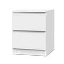 Bedside Table Cabinet Lamp Side Tables Drawers Nightstand Unit White