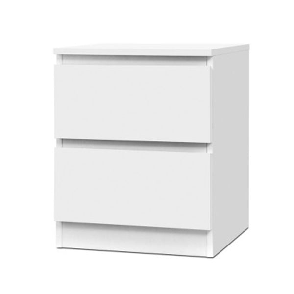 Bedside Table Cabinet Lamp Side Tables Drawers Nightstand Unit White