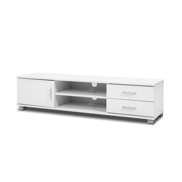 120 Cm Tv Stand Entertainment Unit Storage Cabinet Drawers Shelf White