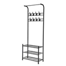 Clothes Rack Coat Stand Portable Hanger Organizer Storage Metal Black